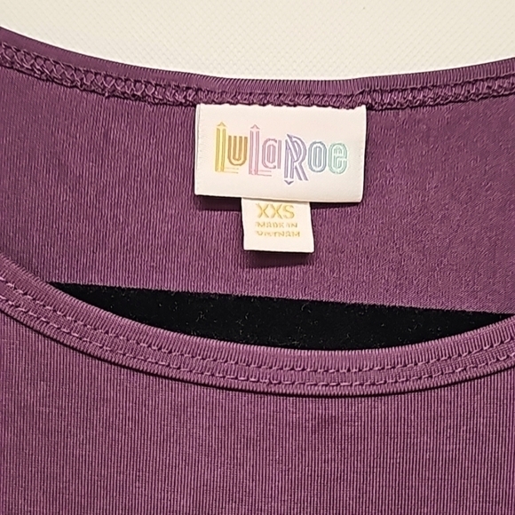 LuLaRoe Irma Modal Tunic in eggplant purple - Picture 3 of 5
